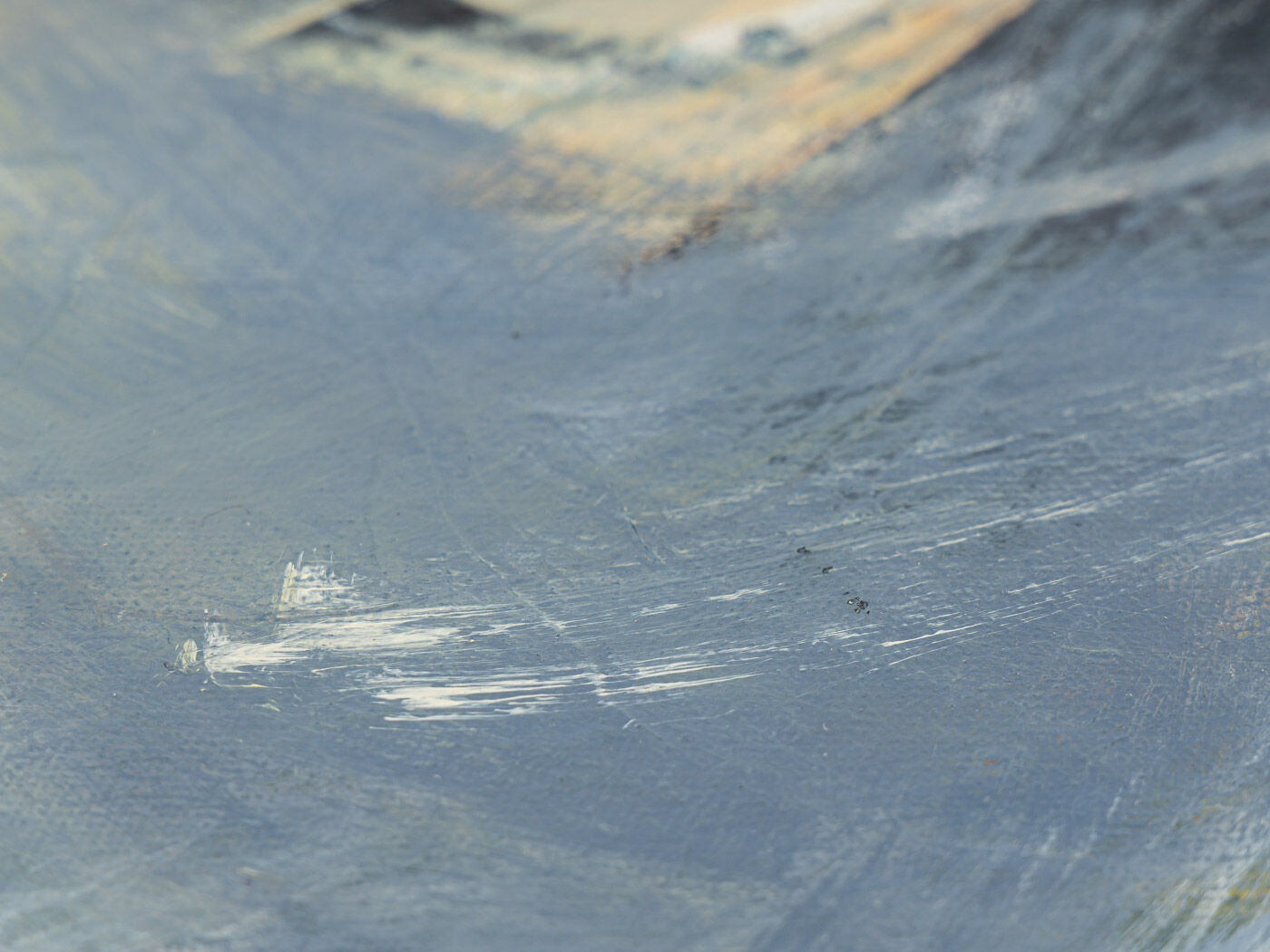 Abstract composition, oil on canvas, 54 x 64 cm