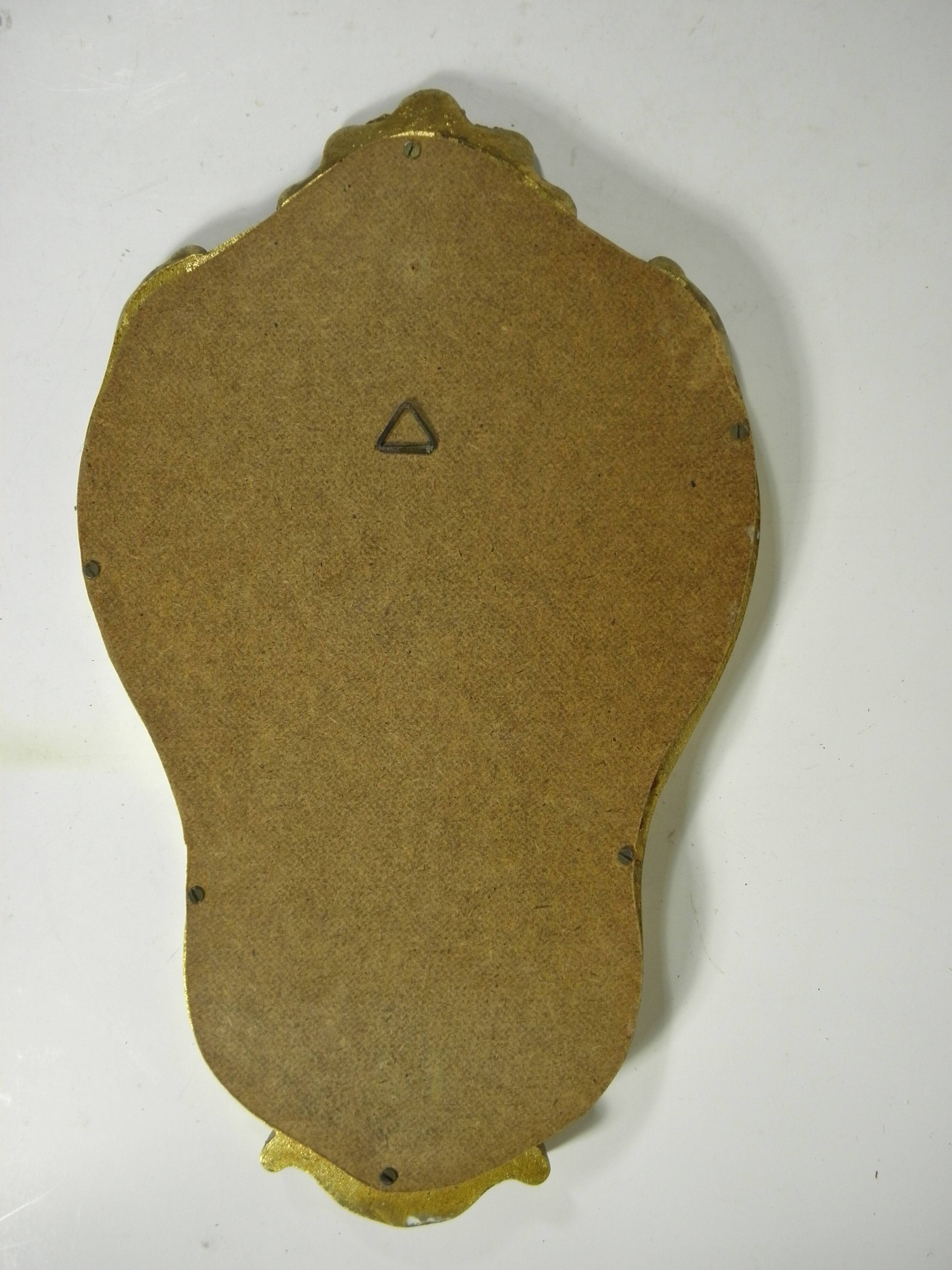 GOLD FRAMED MIRROR 32 x 19 cm