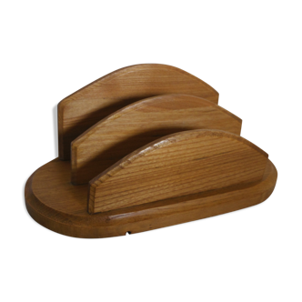 Wooden mail holder