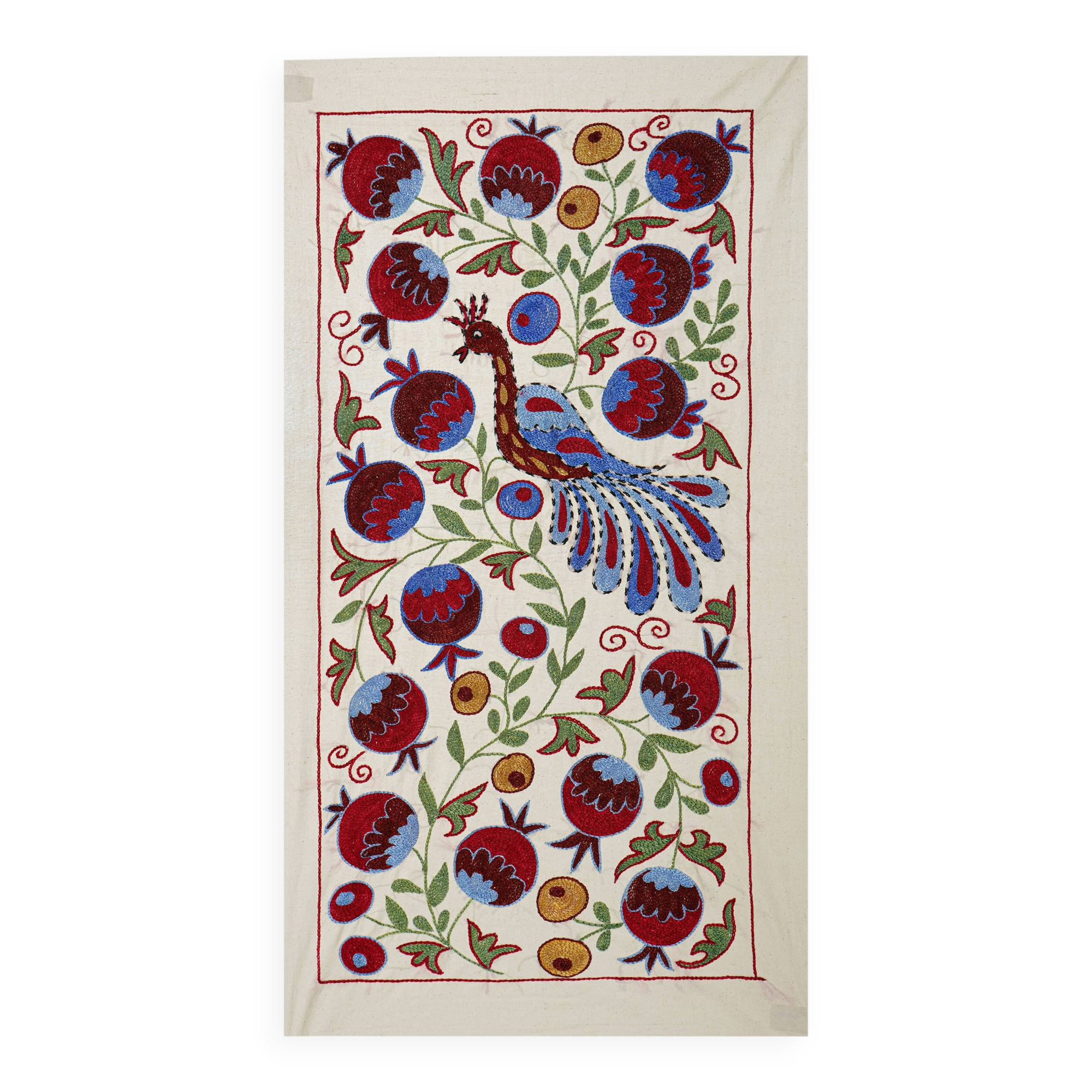 Vintage Turkish rug hand-knotted 50x92cm