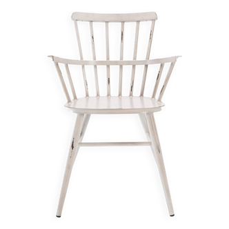 Ecru Aluminum Bridge Chair - Louise