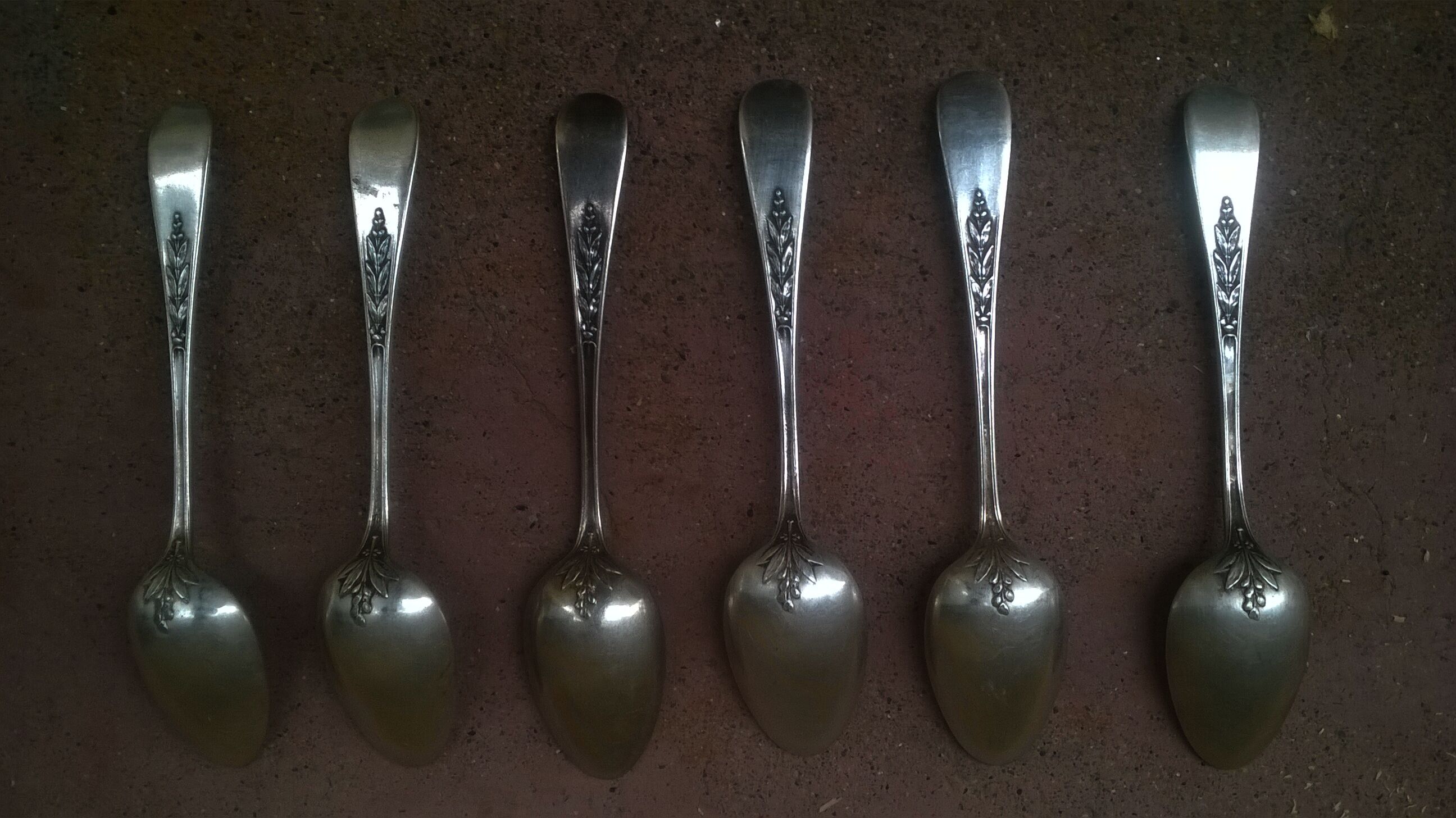 Six Christofle spoons