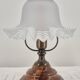 Lampe à poser vintage abat jour tulipe