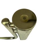 Smoked glass and chrome metal table with casters
