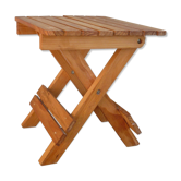 Small wooden folding table