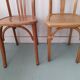 Pair of wooden bistro chairs