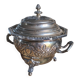 Antique Box / Chased Silver-Plated Sugar Bowl from Fes - Nesting Style (Vi