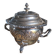 Antique Box / Chased Silver-Plated Sugar Bowl from Fes - Nesting Style (Vi