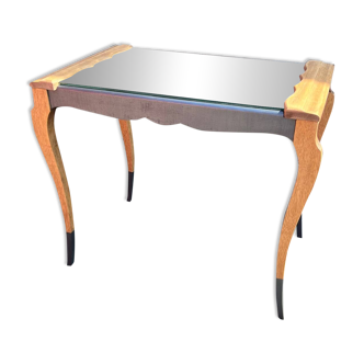 Table d’appoint, plateau miroir