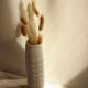 Porcelain vase Hutschenreuther Hohenberg Germany white.