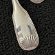 12 cutlery entremets model shell silver metal