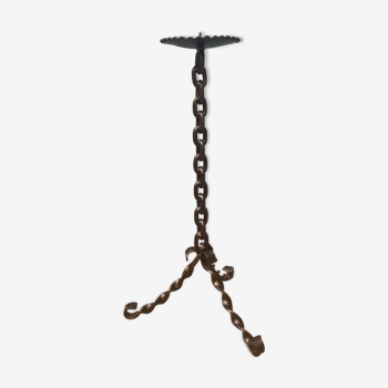 Wrought iron candlestick