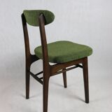Green olive boucle dining chair from rajmund halas, 1970s,