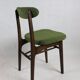 Green olive boucle dining chair from rajmund halas, 1970s,