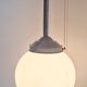 Art deco opaline ball chandelier