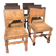 Suite de six chaises de style Renaissance en chene XX siècle