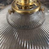 Holophane glass wall light