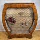 Art Deco Vintage Walnut Display Cabinet 1930s-1940s Art Deco Vintage W