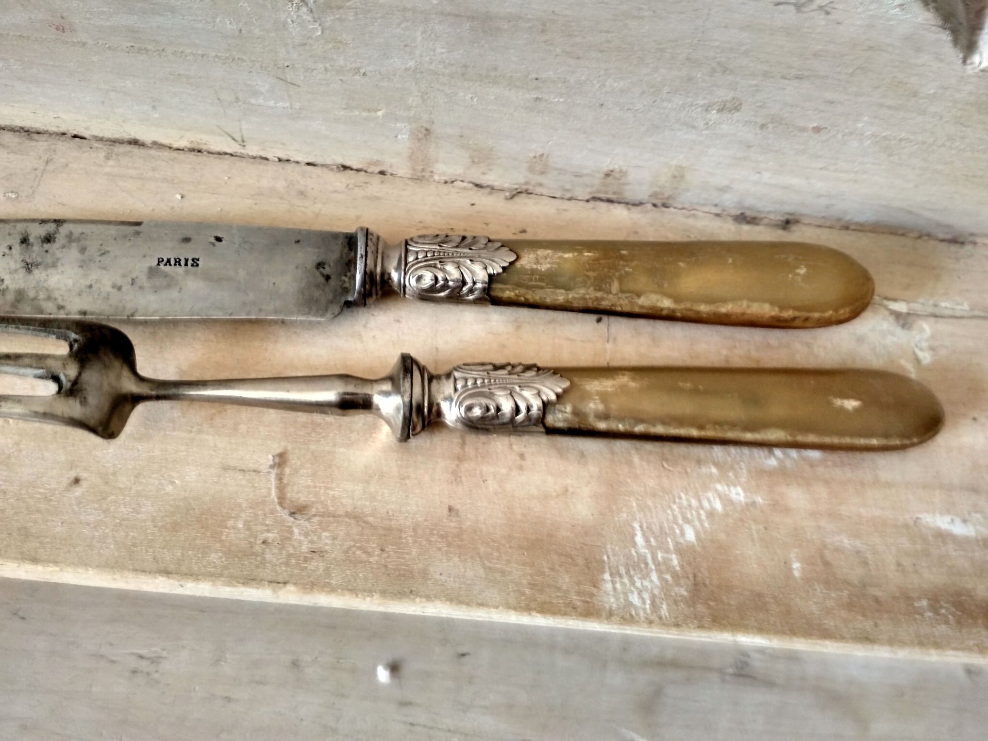 Paire de couverts à découper