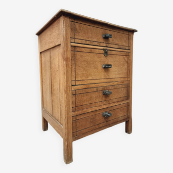 Antique chest of drawers, unique cupboard from a Belgian studio
