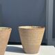 Set of 2 cups / mug Indonesian ceramic (matte brown)
