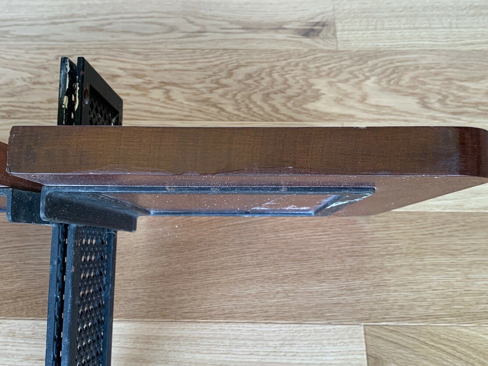 Pair of 1960 wood shelves