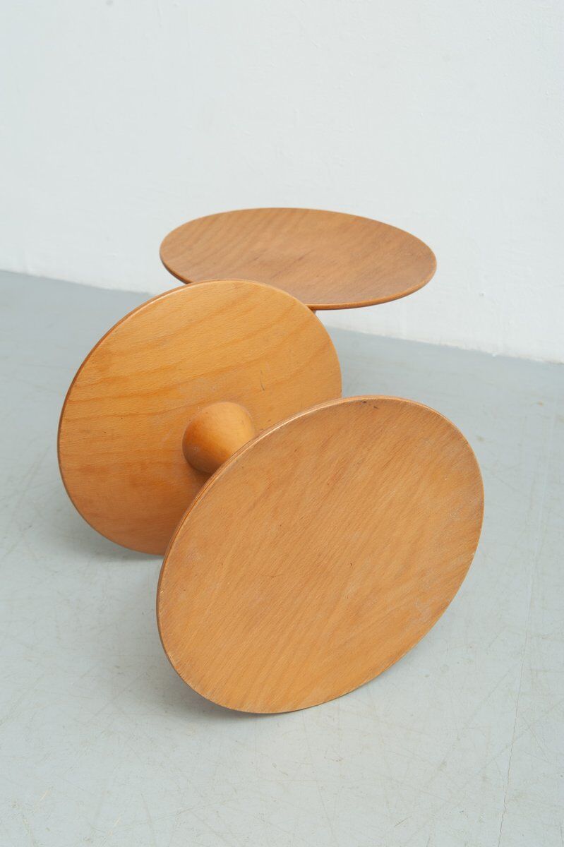Set of 2x stools by Nanna Ditzel for Kolds Sawmill, 1960s