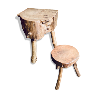 Console and stool