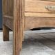 Art Deco bonnetière wardrobe from Paris in raw and solid oak.