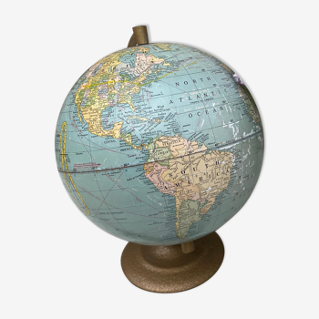 Globe terrestre  USA année 70