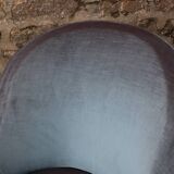 Vintage velvet toad armchair