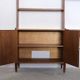 Large Scandinavian wall system in teak with integrated desk – vintage from the 1970s.