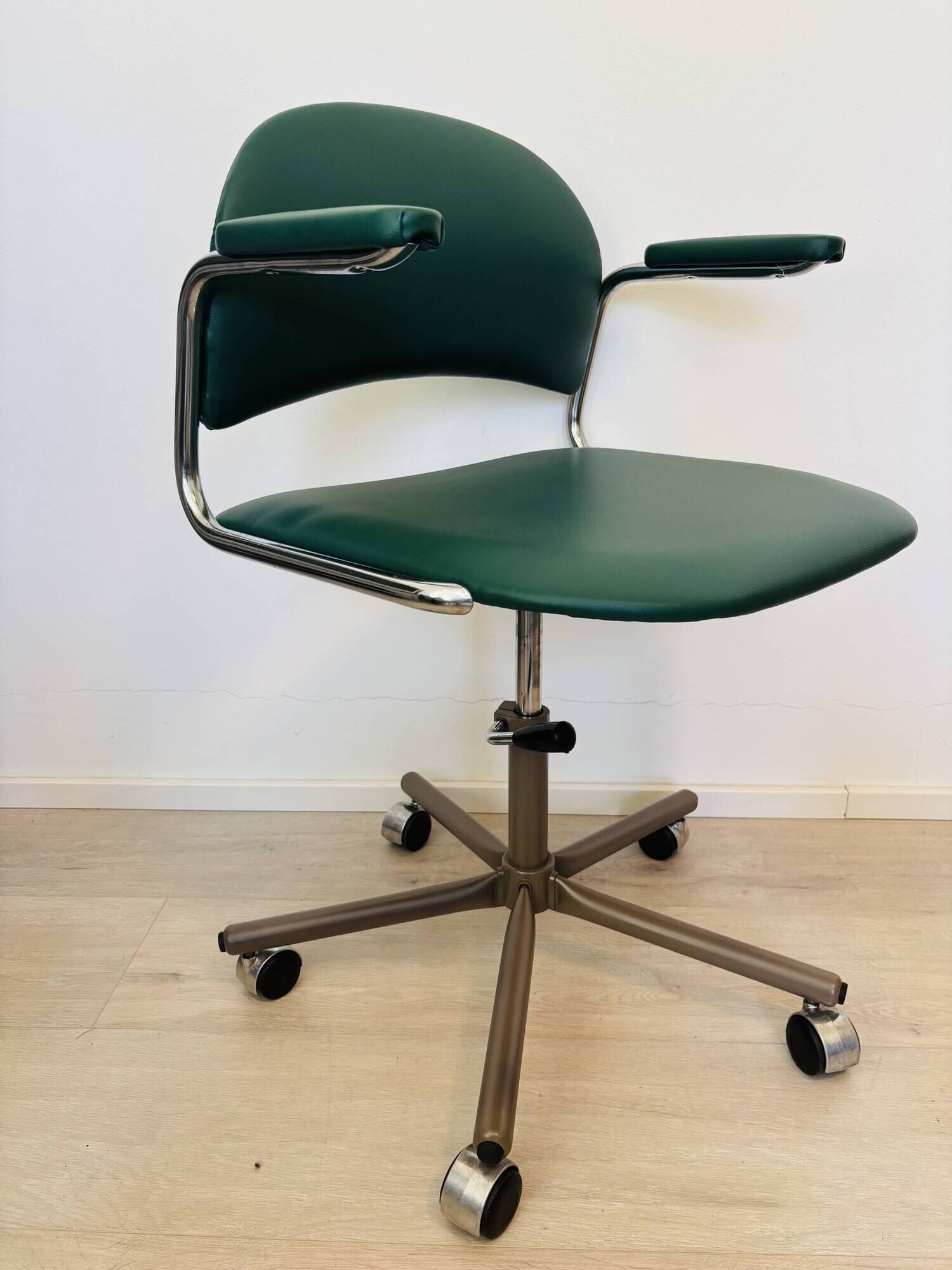 Vintage Dark Green Office Chair by Kovona K-107, Czechoslovakia 1970’s
