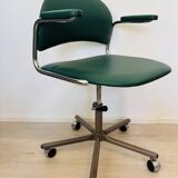 Vintage Dark Green Office Chair by Kovona K-107, Czechoslovakia 1970’s