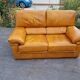 Canape 2 seater full grain leather