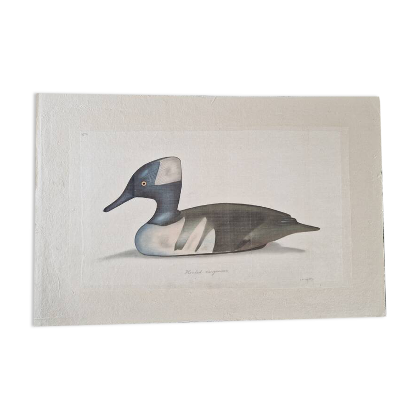 La Roche Laffitte (Born in 1943) - Watercolour drawing on fabric - Harle