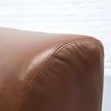 Cognac Leather Modular Sofa by Artifort