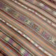 6x8 Ethnic Striped Green & Orange Kilim Rug, 176x230Cm