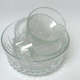 Arcoroc bowl with 6 cups