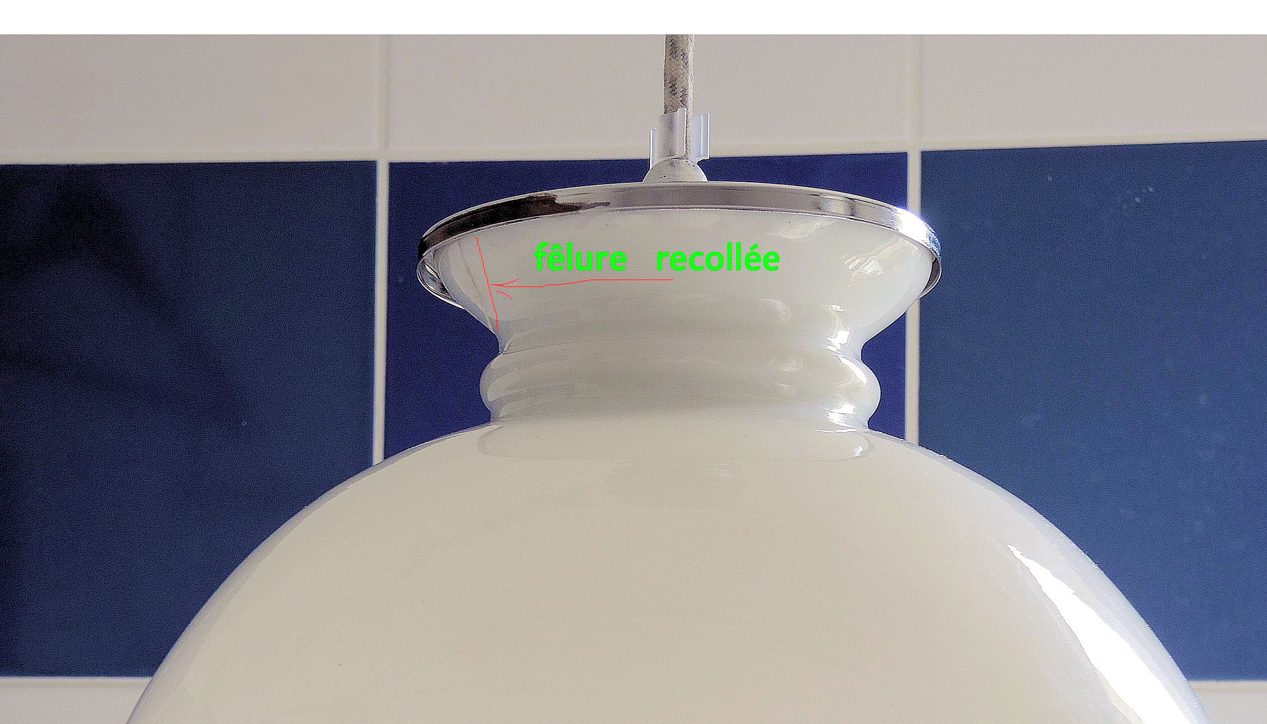 Hanging lamp opaline white 30