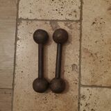 Pair of vintage 1kg dumbbells