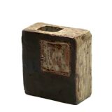 Ceramic vase by Claude Gaget, stoneware from La Borne, 1970s.