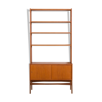 Norwegian mid-century bookshelf credenza in teak, 60s