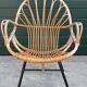 Rattan chair by Dirk van Sliedregt Rohe Noordwolde 1960 in the Netherlands