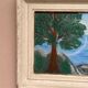 Mid-Century Oil on Panel “Tree” by Unknown, Vintage & Framed 34 × 29 cm
