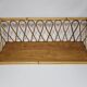 Étagère murale en rotin vintage, 64 cm
