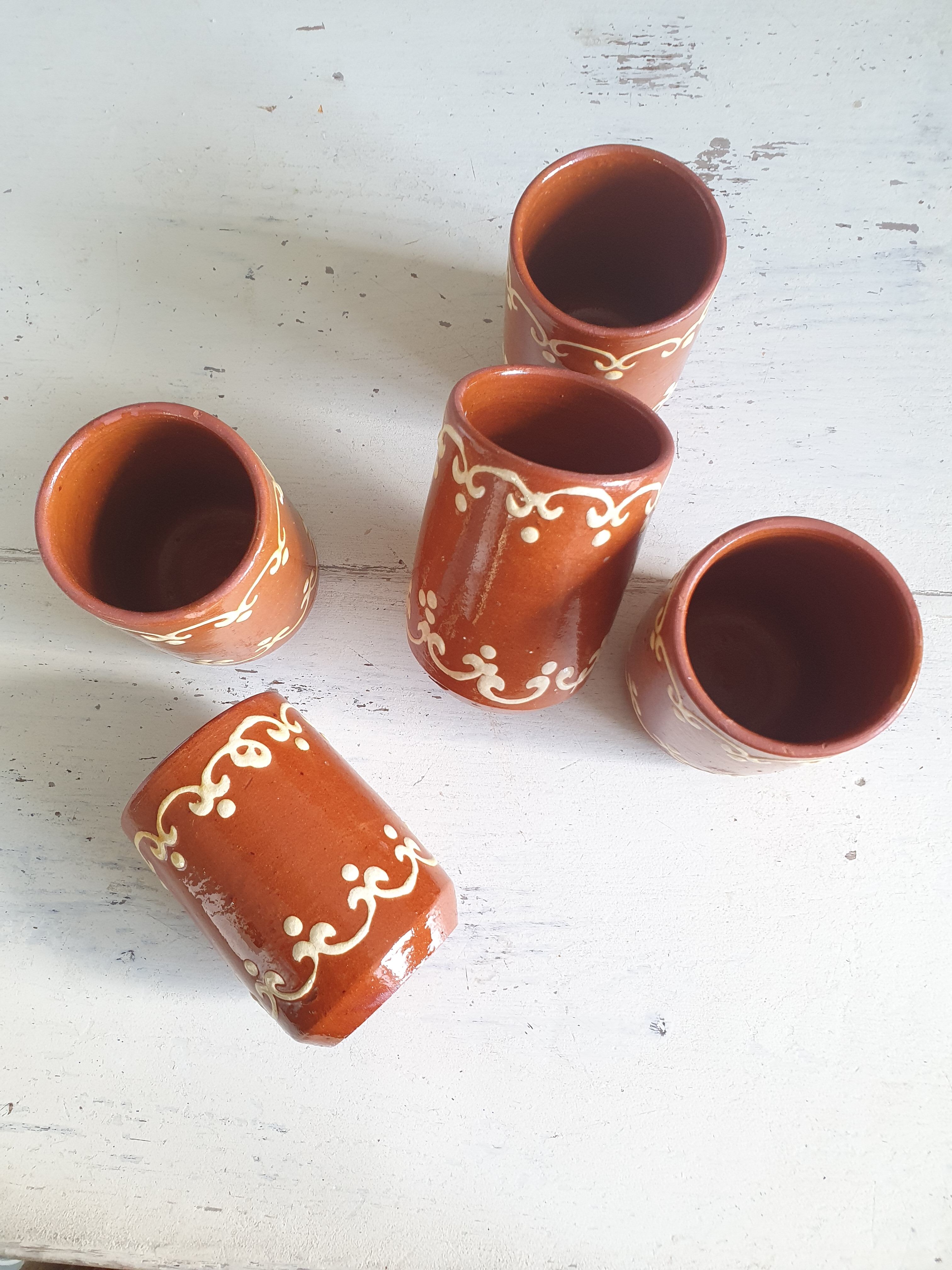 Decorated Cup pots Scandinavian style