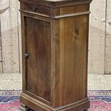 Table de nuit en bois fruitier fin XIXème