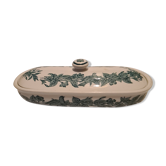 Comb soap holder in Earthenware plant décor and bird