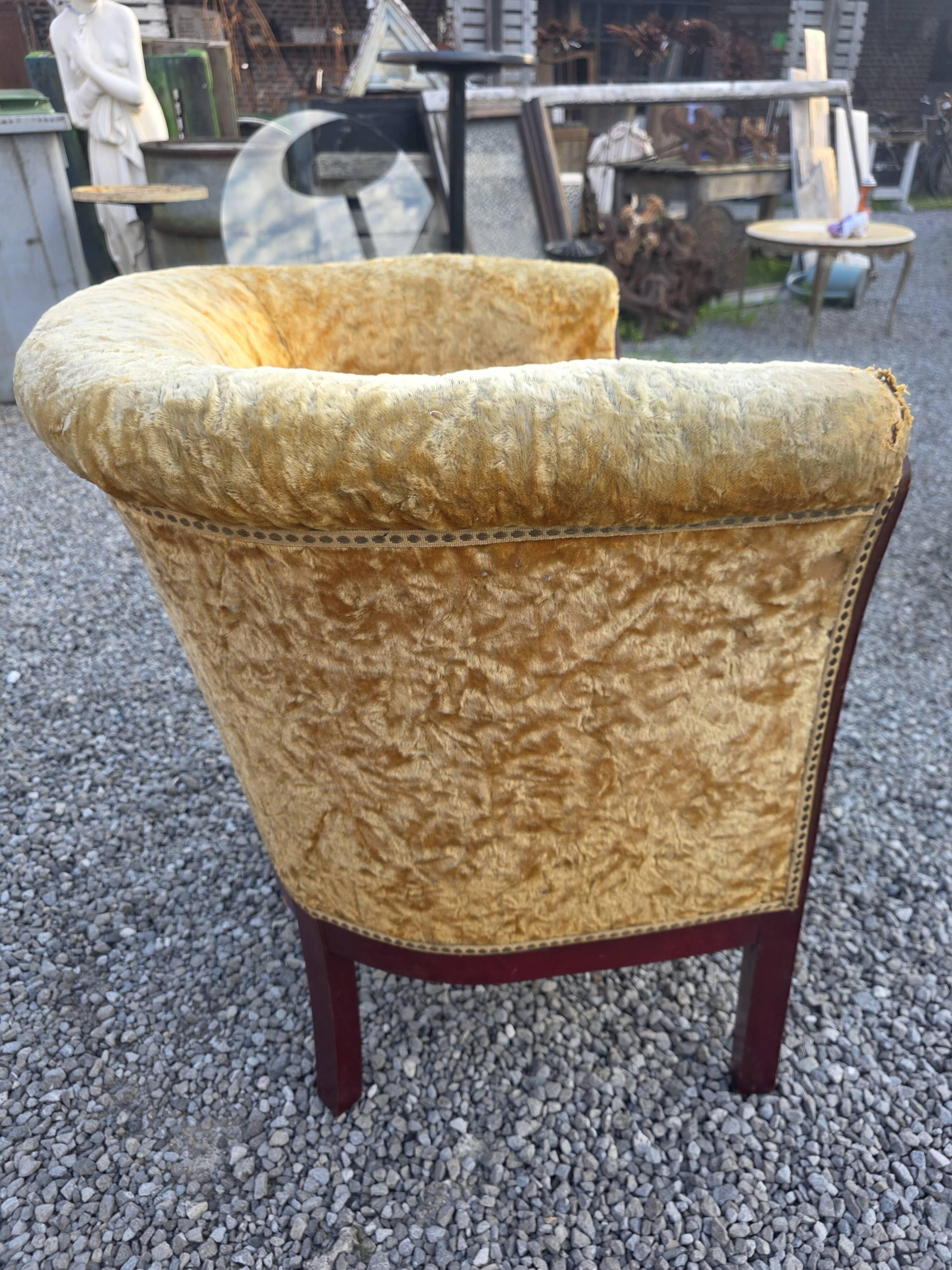 Fauteuil club art déco années 1930